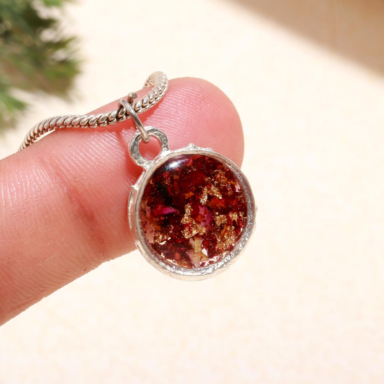 Handmade Resin Pendant Necklace
