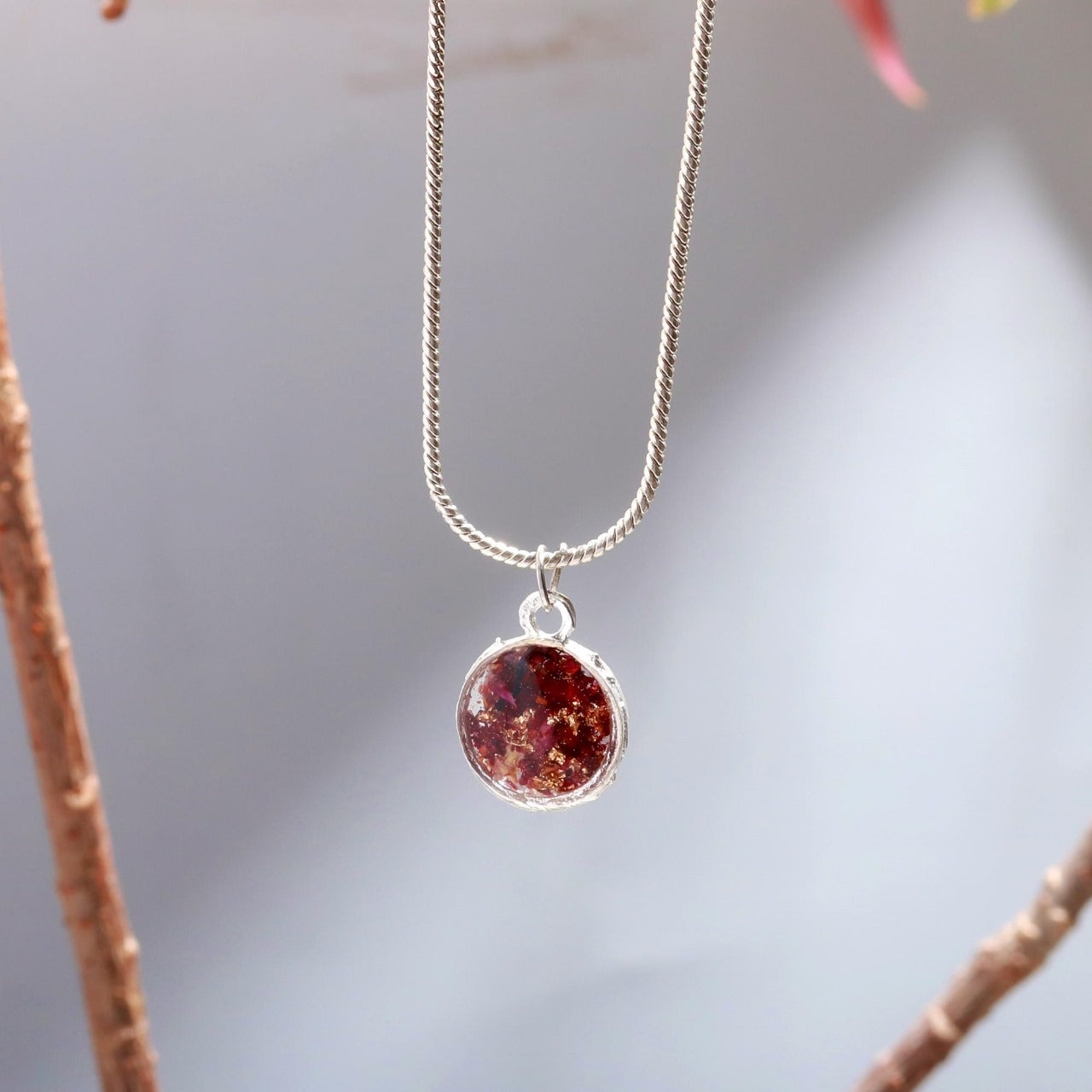 Handmade Resin Pendant Necklace